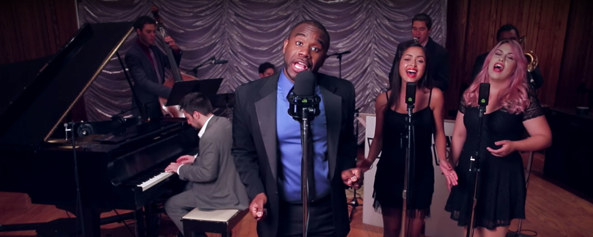 Postmodern Jukebox using high quality studio mics from LEWITT