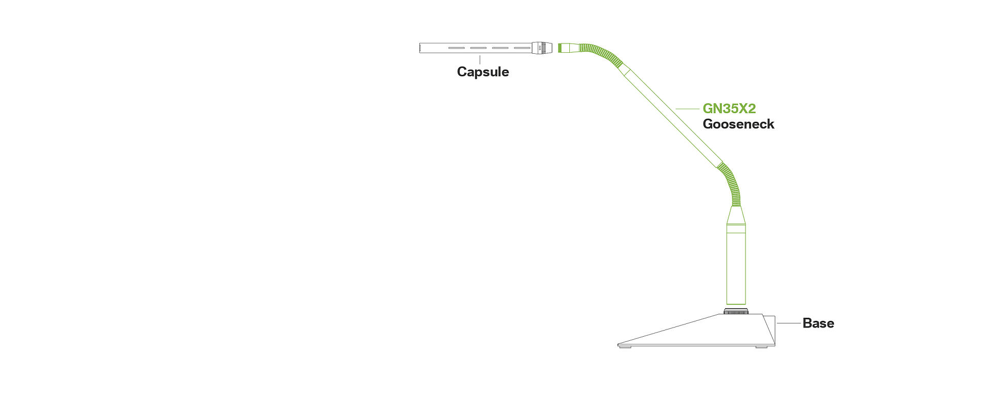 Conference series GN35X2 gooseneck